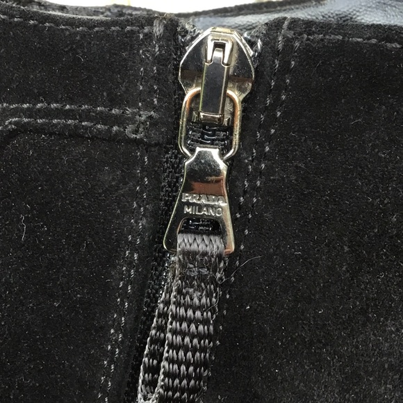 Prada Black Suede Ankle Booties - Picture 12 of 12